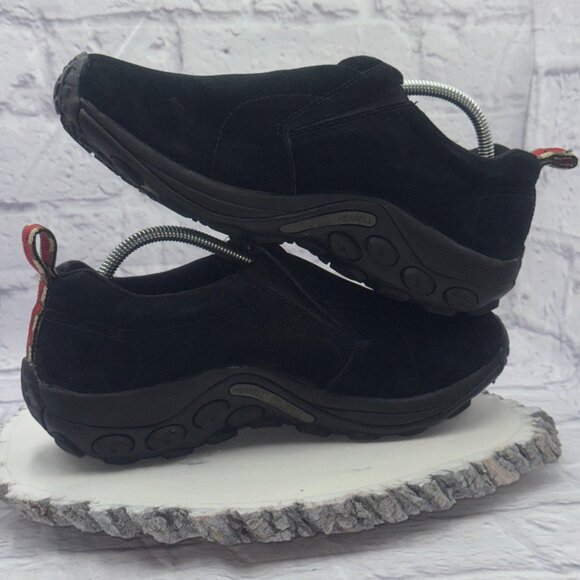 Merrell Jungle Moc Wide Mens Size 9W Black Suede Slip On Walking Hiking Shoes - Picture 8 of 11